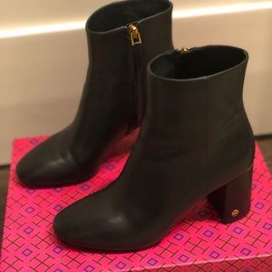 Tory Burch Women’s Brooke Leather Boots Black 6.5